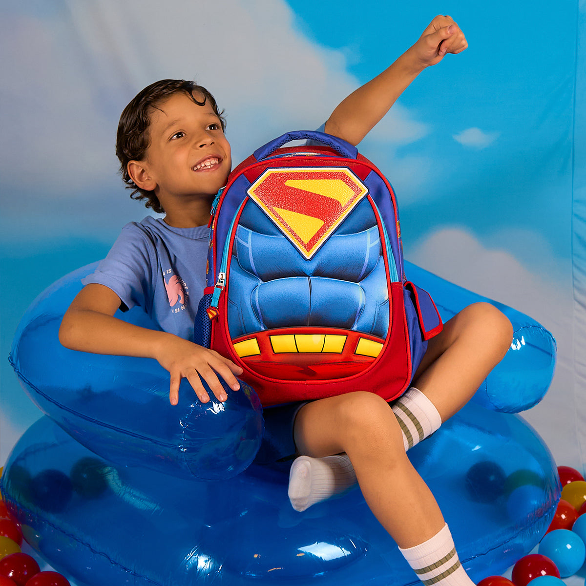 Mochila Escolar Superman Hero Armor