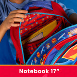 Set Mochila, Lonchera y Estuchera Escolar Superman Hero Armor