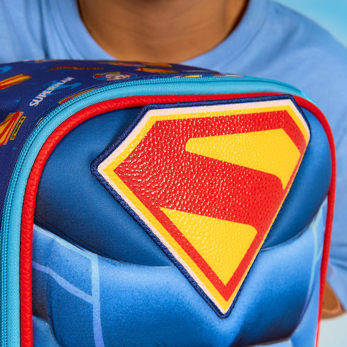 Set Mochila, Lonchera y Estuchera Escolar Superman Hero Armor