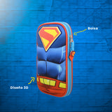 Set Mochila, Lonchera y Estuchera Escolar Superman Hero Armor