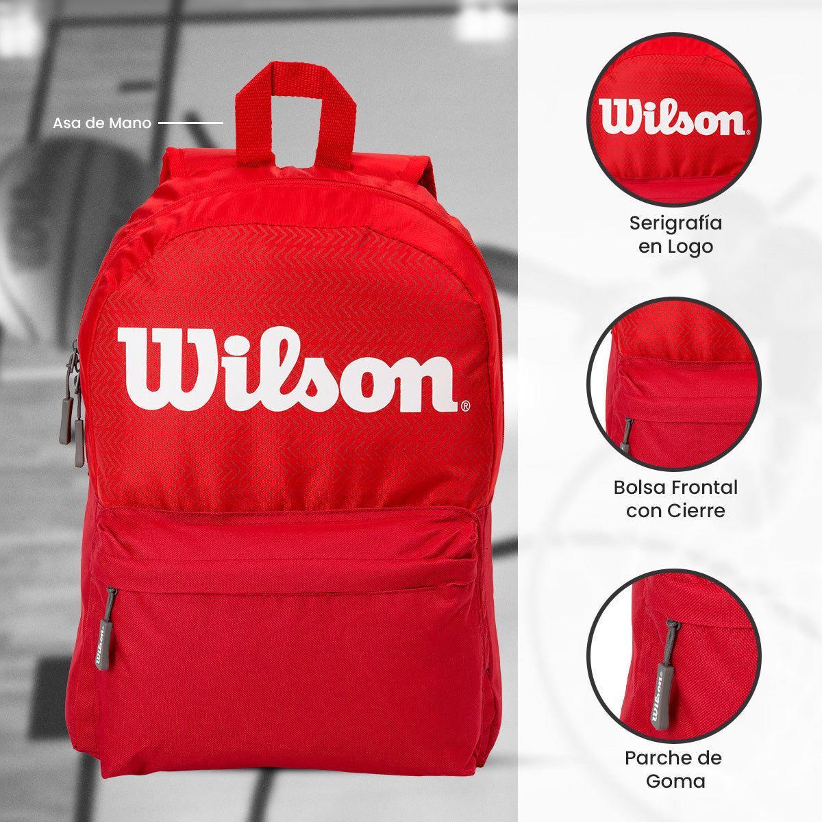 Mochila Wilson Roja Ligera